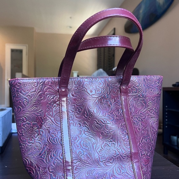 Vintage Victoria Secret Burgundy Hand Bag - Picture 1 of 8